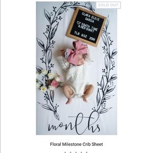 Batzkids Milestone Crib Sheet